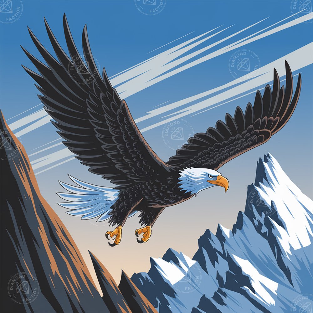 Broderie Diamant - Aigle Montagnard - Diamond Faction