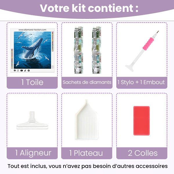 Broderie Diamant - Baleine Sortante - Diamond Faction