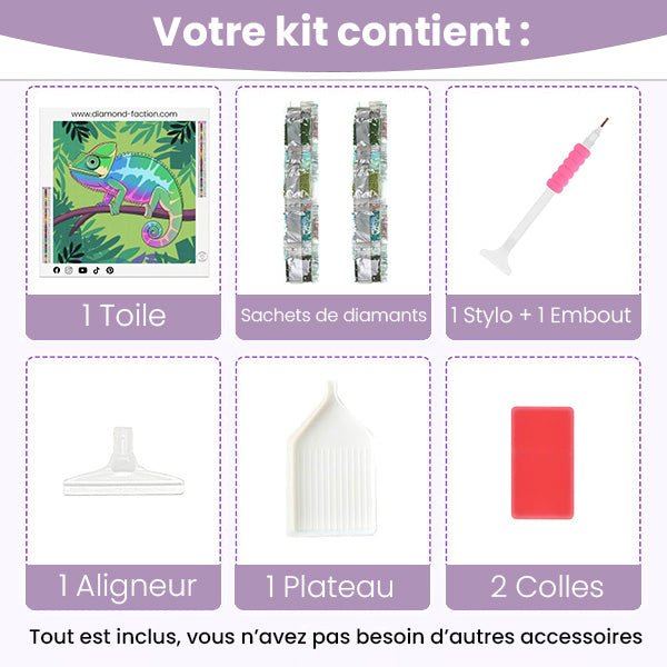Broderie Diamant - Caméléon Furtif - Diamond Faction