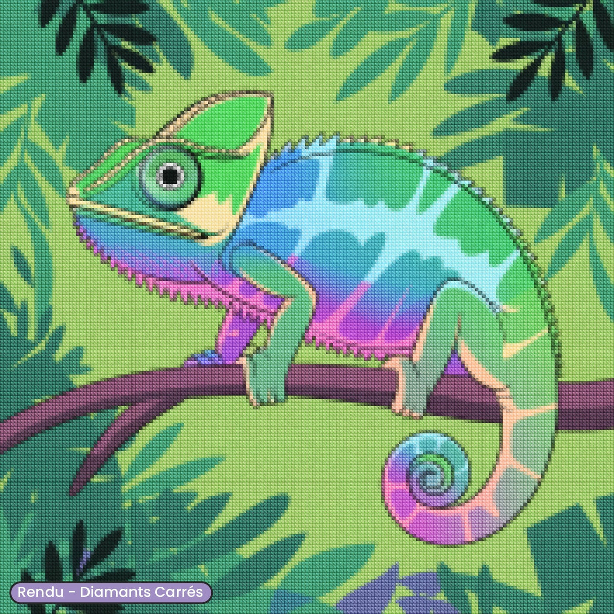 Broderie Diamant - Caméléon Furtif - Diamond Faction