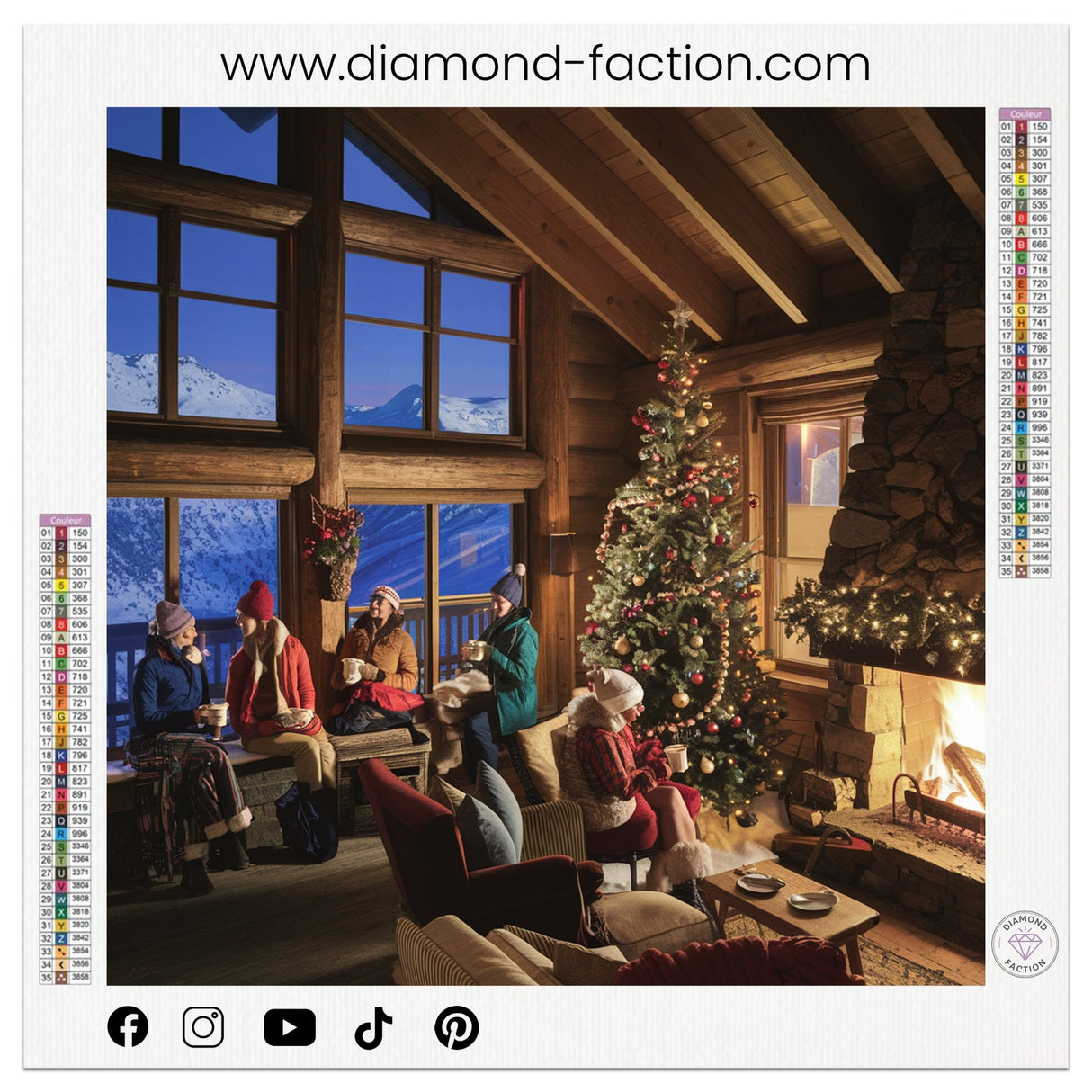 Broderie Diamant - Châlet de Noël - Diamond Faction