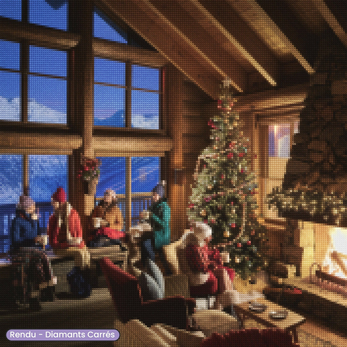 Broderie Diamant - Châlet de Noël - Diamond Faction