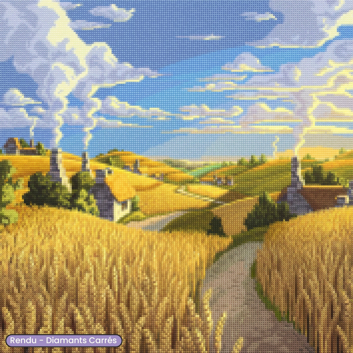 Broderie Diamant - Champ de blé - Diamond Faction