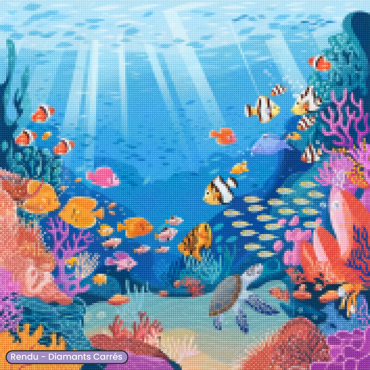 Broderie Diamant - Faune Marine - Diamond Faction