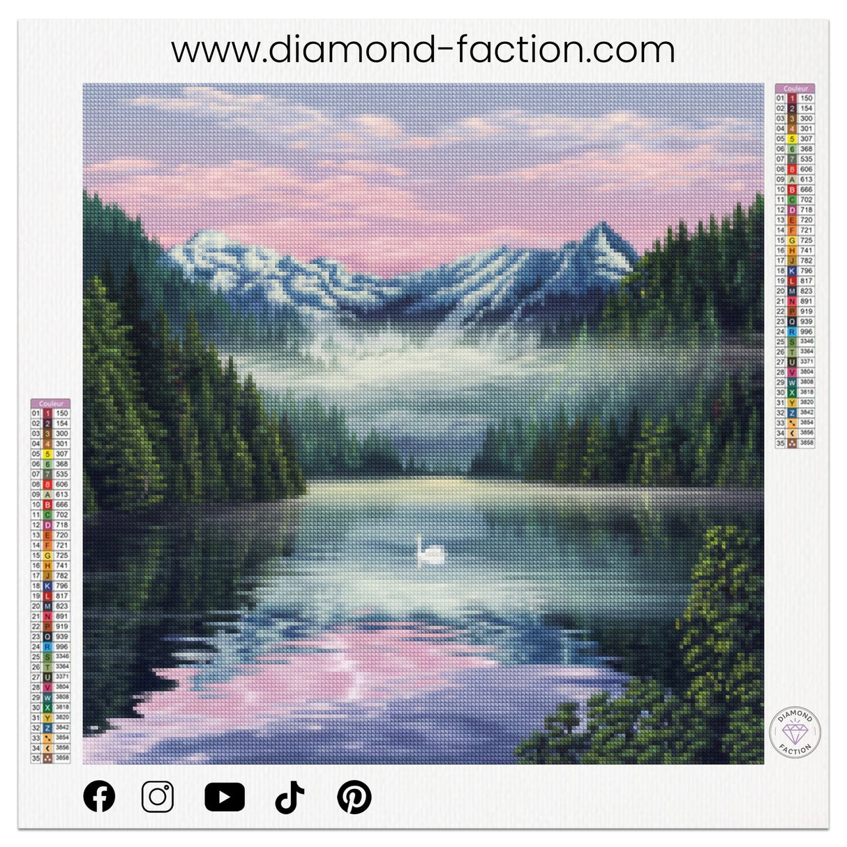 Broderie Diamant - Foret de pins - Diamond Faction