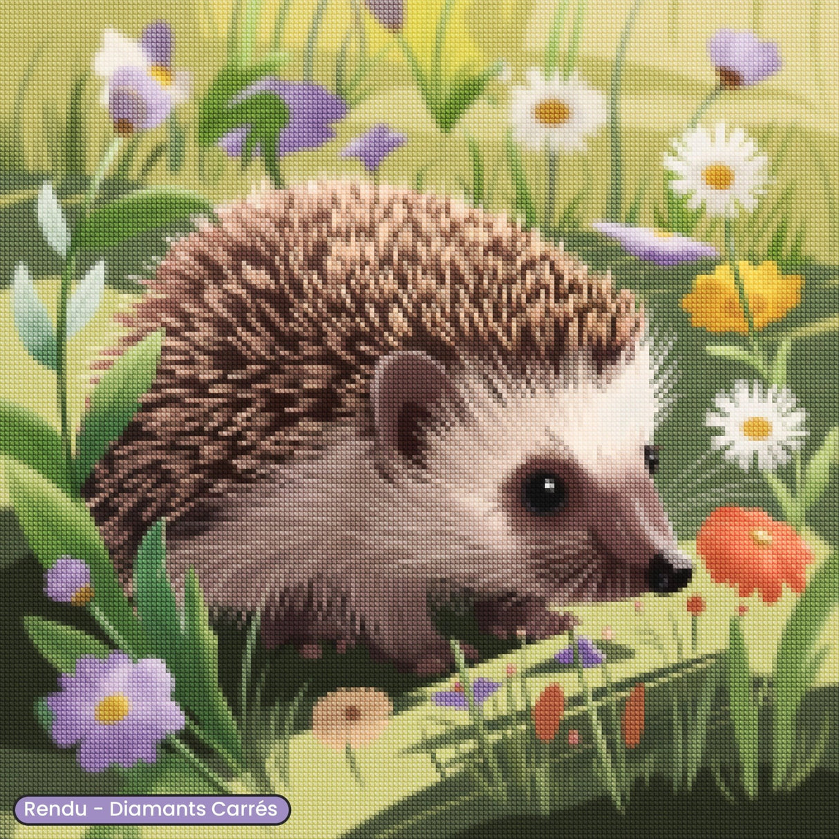 Broderie Diamant - Hérisson Mignon - Diamond Faction