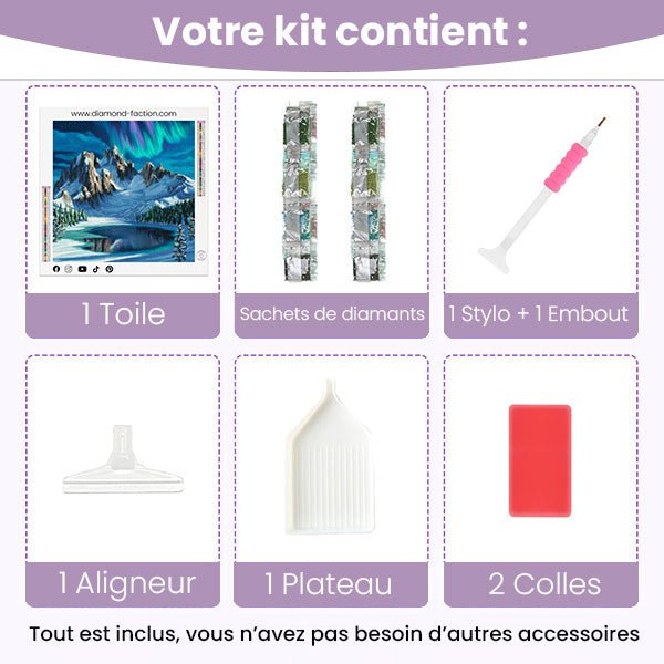 Broderie Diamant - Lac des neiges - Diamond Faction