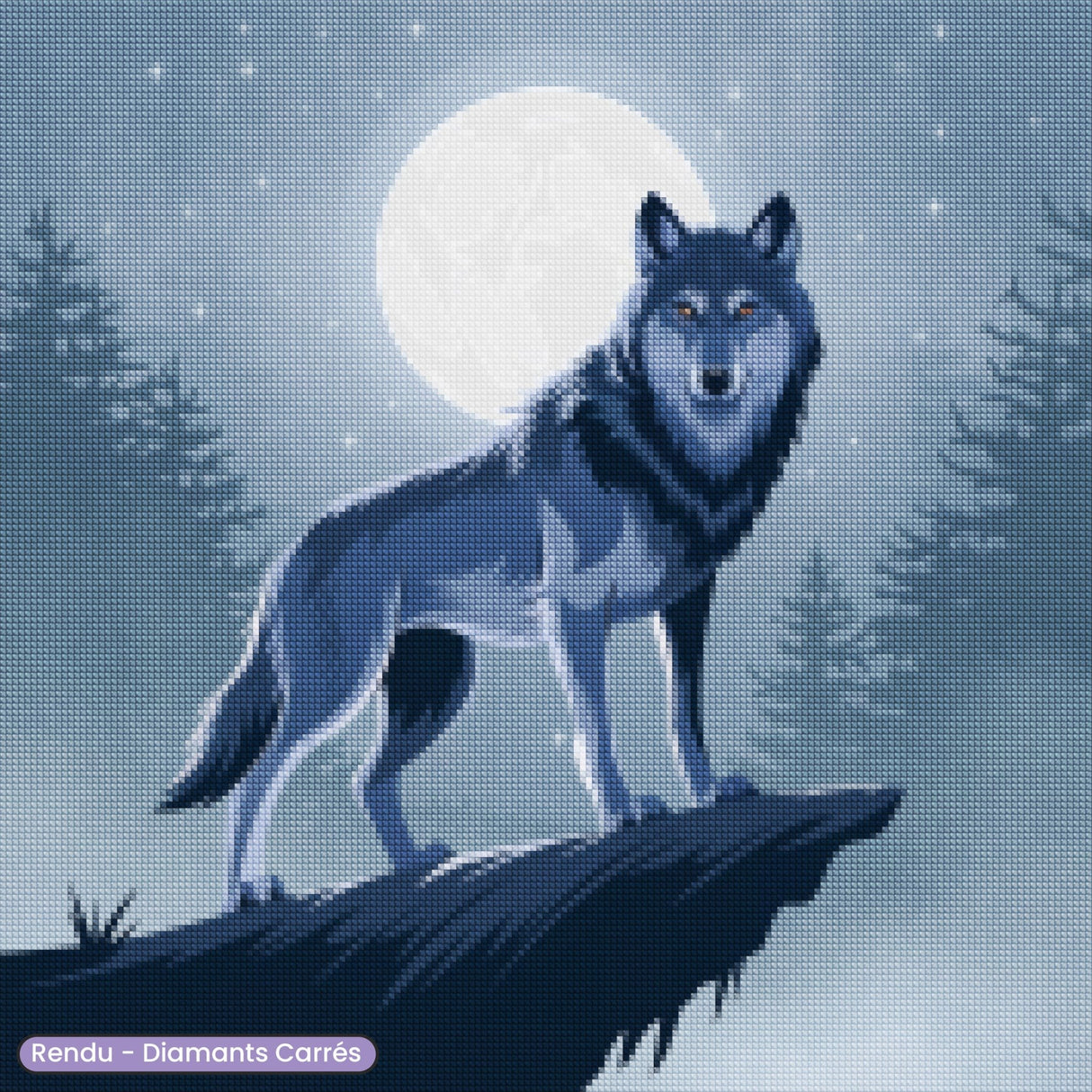 Broderie Diamant - Le Loup se réveille - Diamond Faction