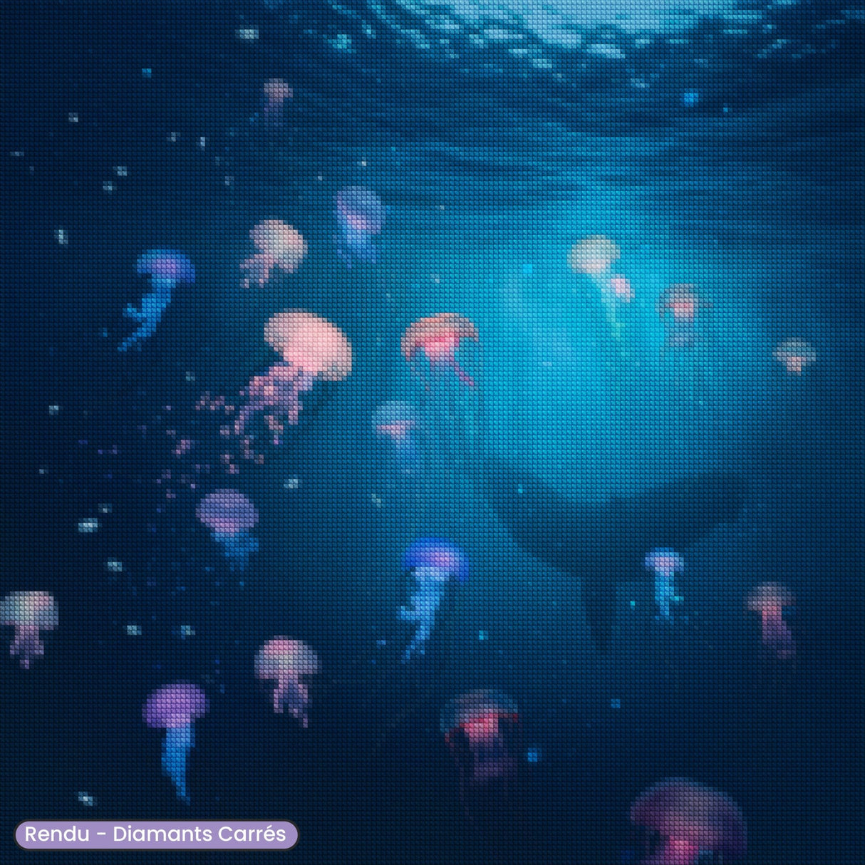 Broderie Diamant - Méduses marines - Diamond Faction