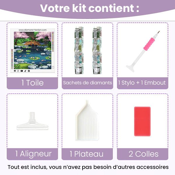 Broderie Diamant - Ponton Floral - Diamond Faction