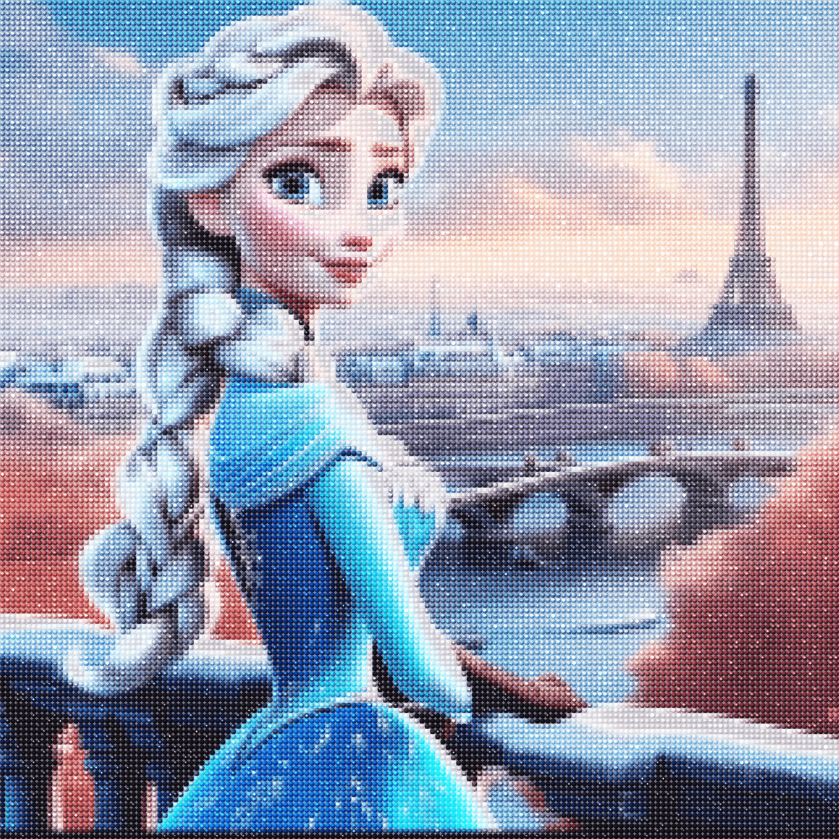 Broderie Diamant "Reine de Paris sous la neige" - Diamond Faction