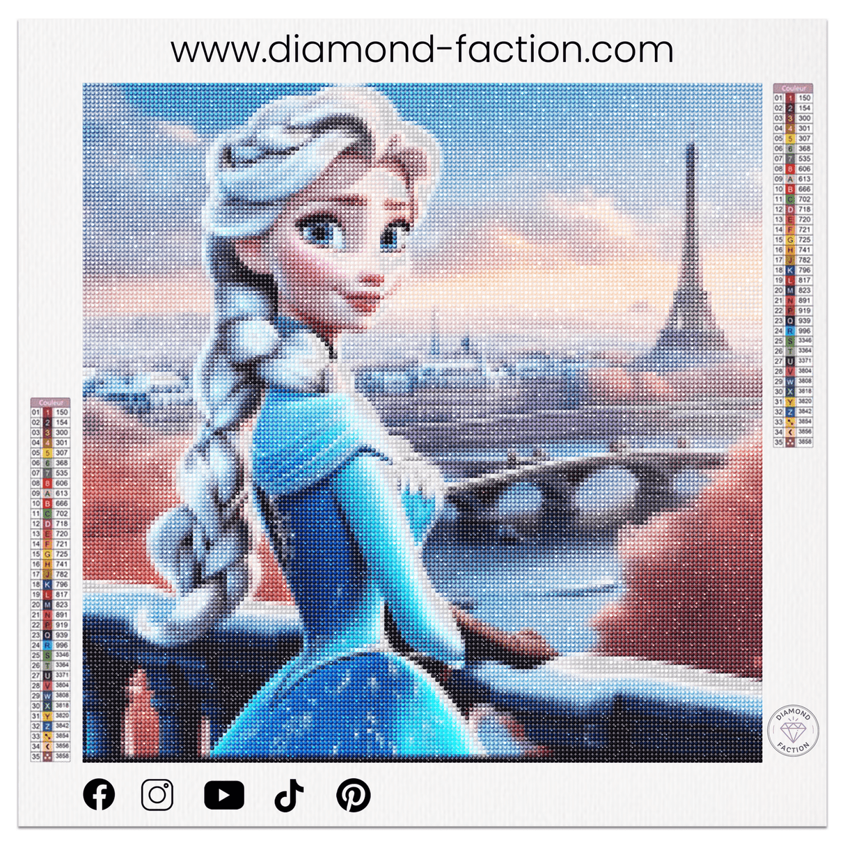 Broderie Diamant "Reine de Paris sous la neige" - Diamond Faction