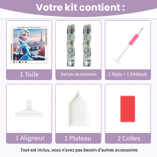 Broderie Diamant "Reine de Paris sous la neige" - Diamond Faction