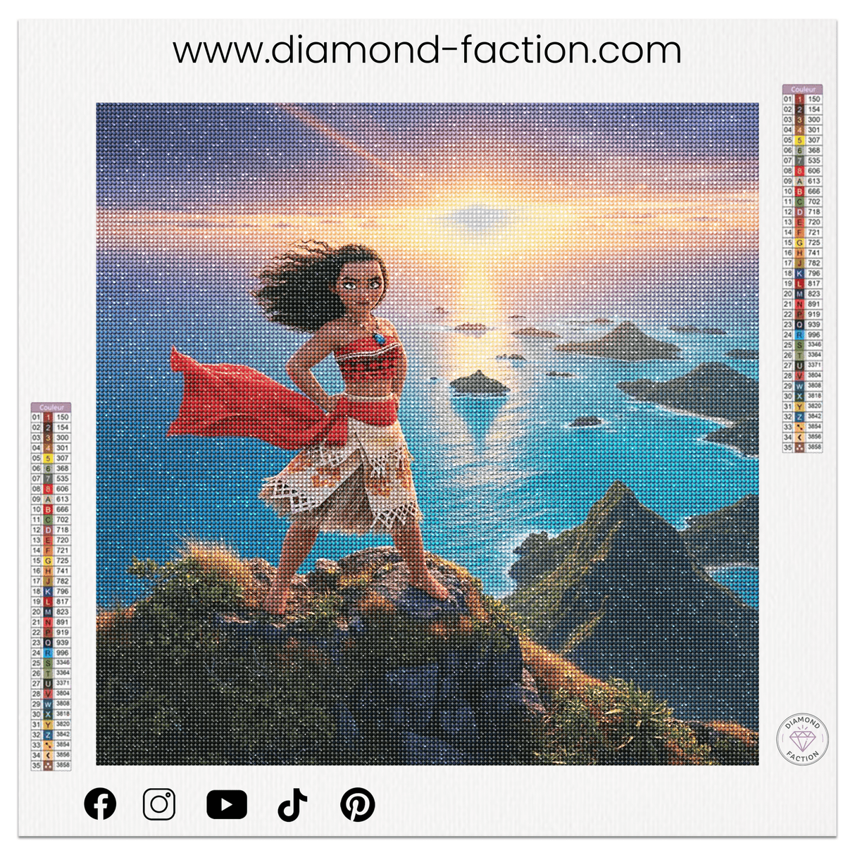 Broderie Diamant "Reine des Îles Éternelles" - Diamond Faction