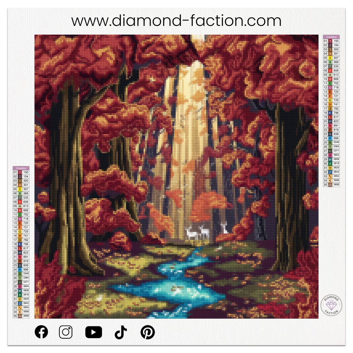 Broderie Diamant - Ruisseau d'Automne - Diamond Faction