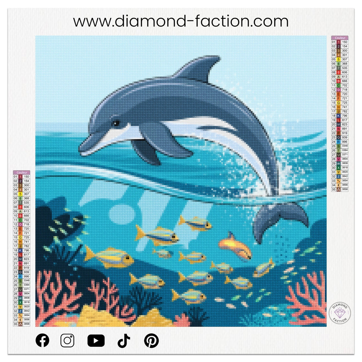 Broderie Diamant - Saut de Dauphin - Diamond Faction