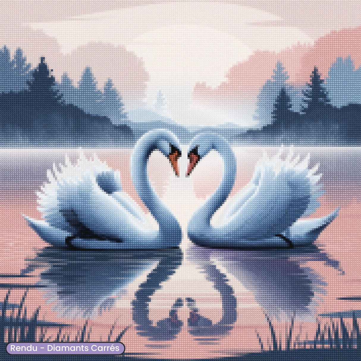 Broderie Diamant - Signe de cygnes - Diamond Faction