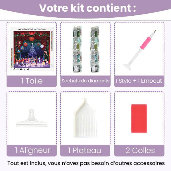 Broderie Diamant - Spectacle de Noël - Diamond Faction