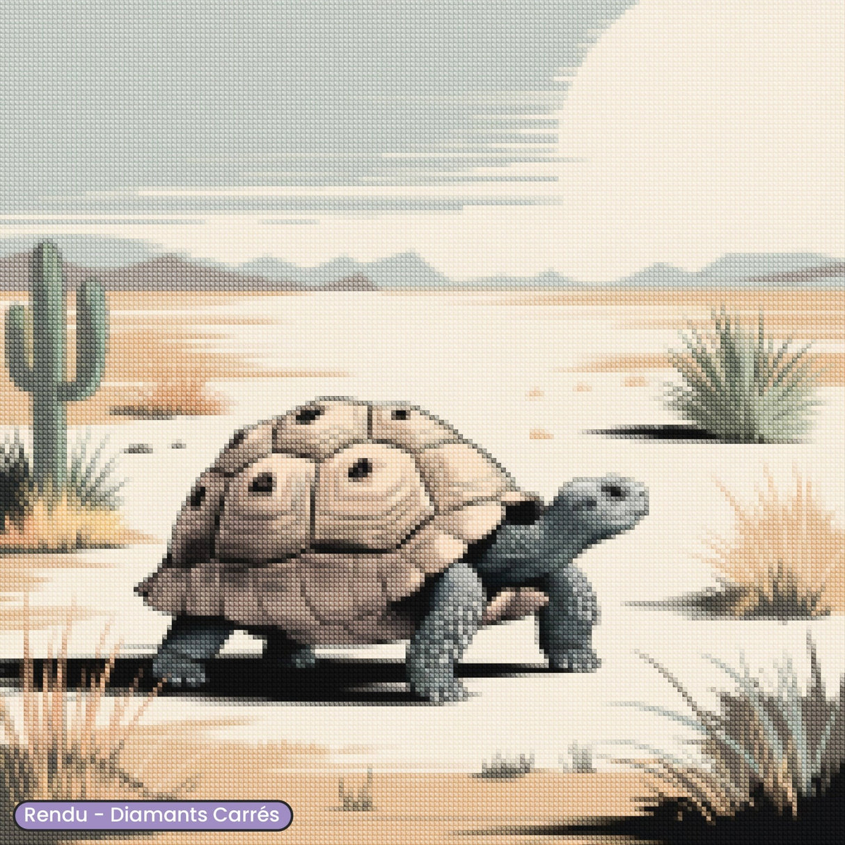 Broderie Diamant - Tortue Soleil - Diamond Faction