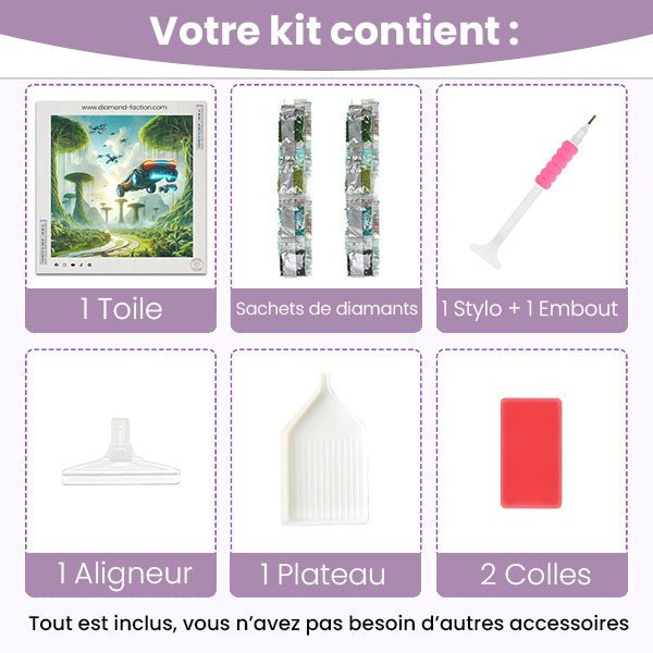 Broderie Diamant - Voitures aériennes - Diamond Faction