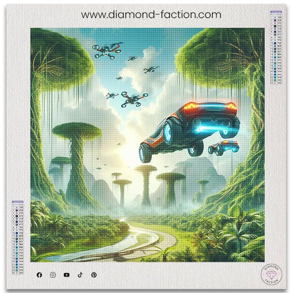 Broderie Diamant - Voitures aériennes - Diamond Faction