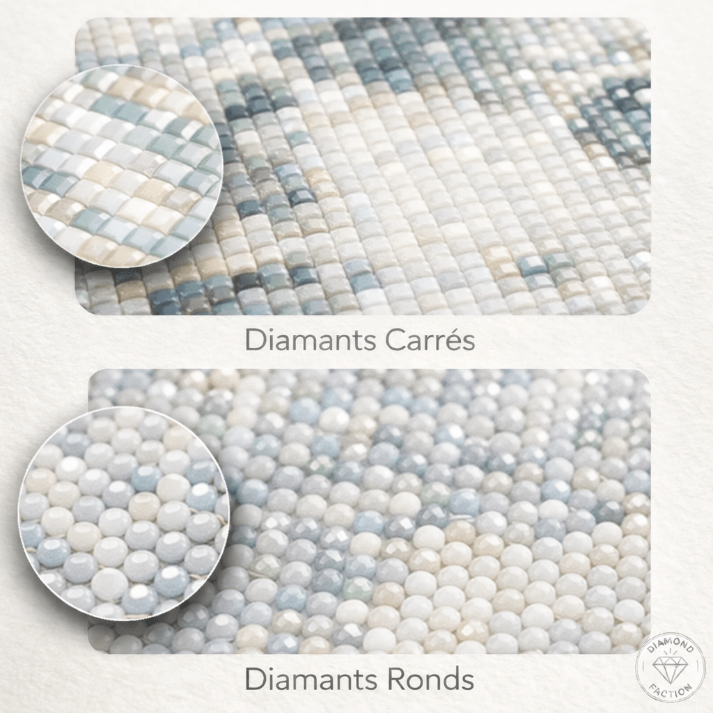 Choix diamants carrés ou ronds