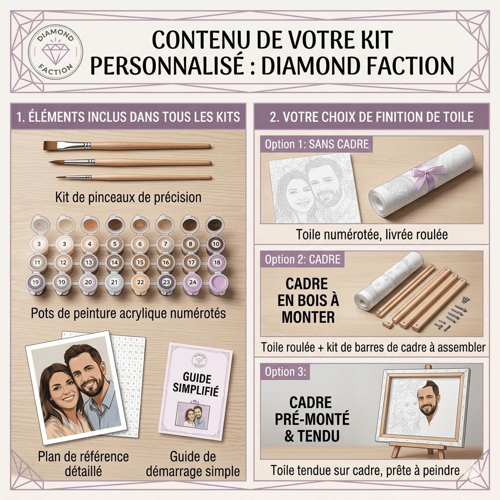 Kit Peinture par Numéros personnalisé - Diamond Faction