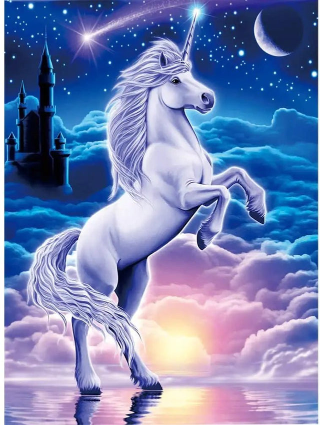 Broderie Diamant - Licorne Blanche - Diamond Faction
