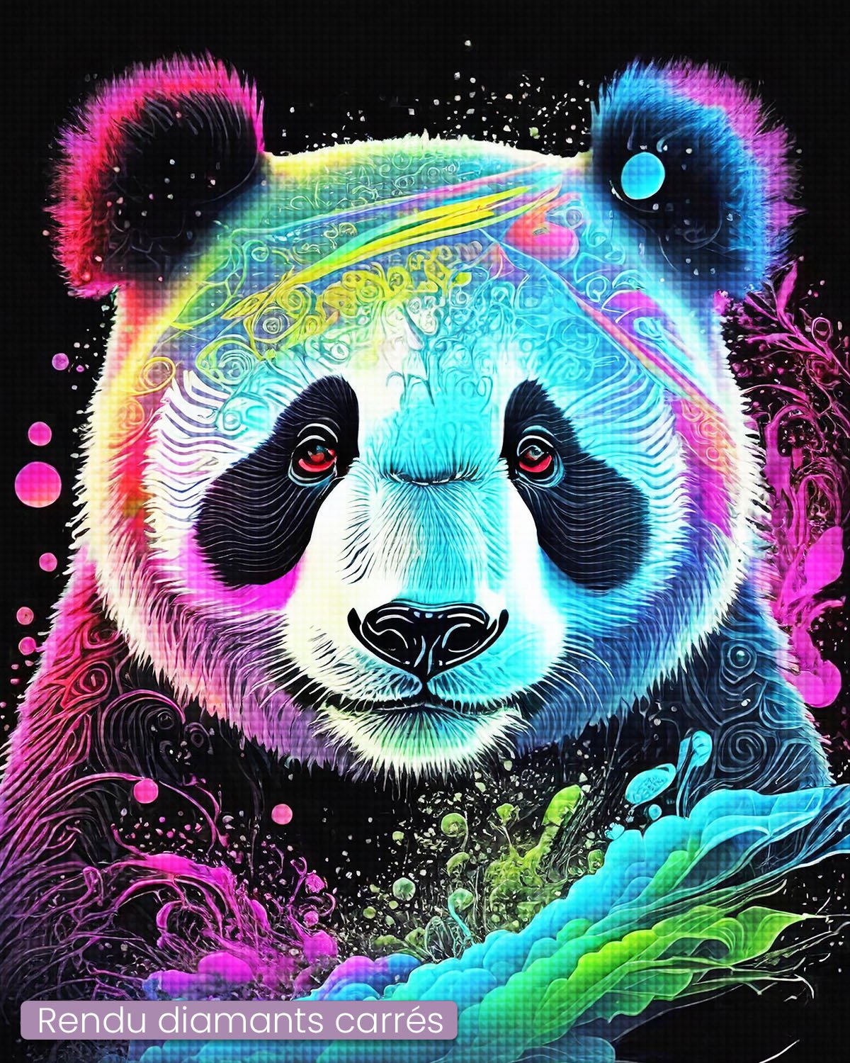 Broderie Diamant - Panda Multicolore - Diamond Faction