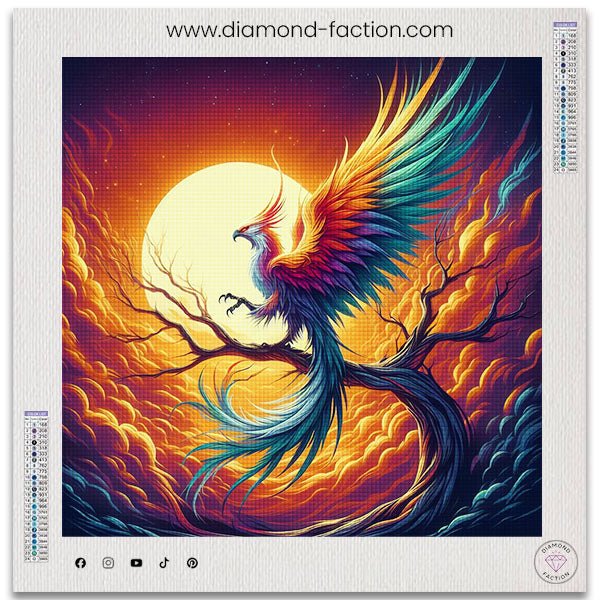 Broderie Diamant - Phénix Ardent - Diamond Faction