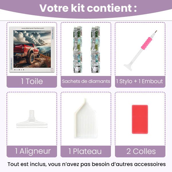 Broderie Diamant - Pick-up boueux - Diamond Faction