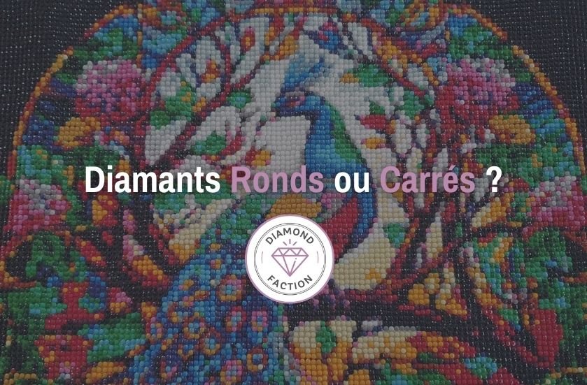 Choisir entre les diamants Rond ou Carré en Diamond Painting - Diamond Faction