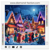 Kit complet diamond painting Village Noël