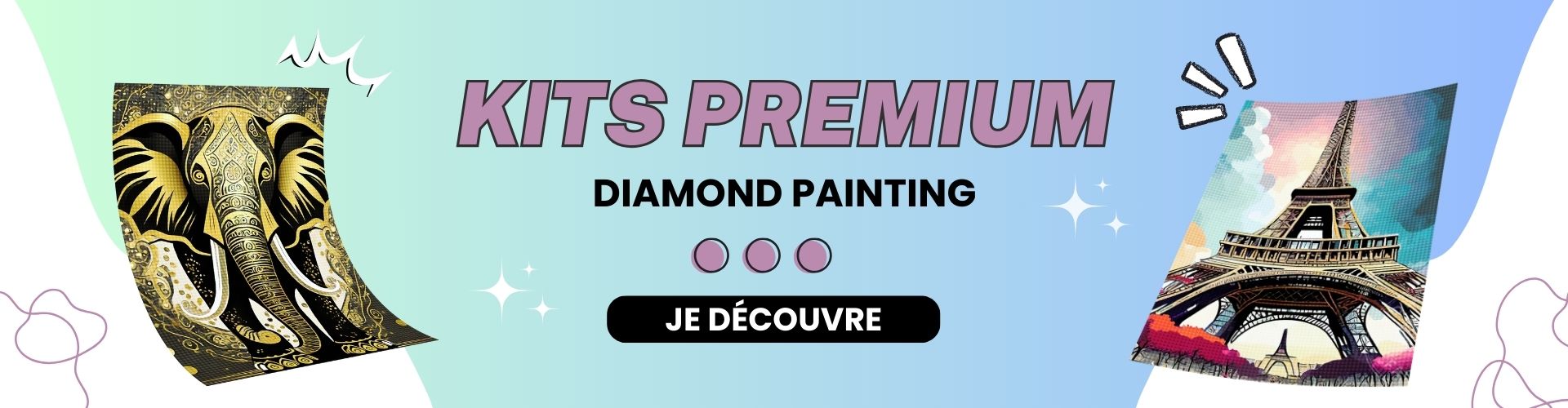 Découvrez les nouveaux kits diamond painting Diamond Faction !