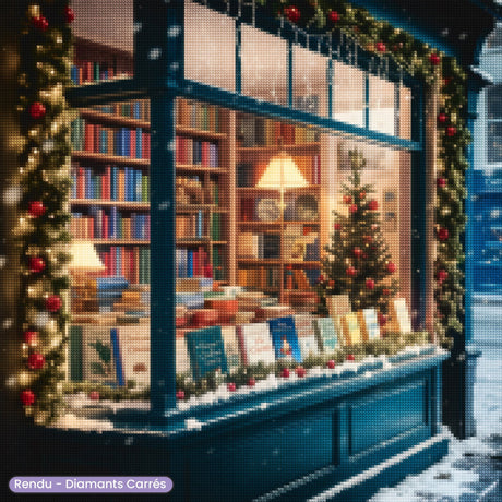 Broderie Diamant - Bibliothèque de Noël - Diamond Faction