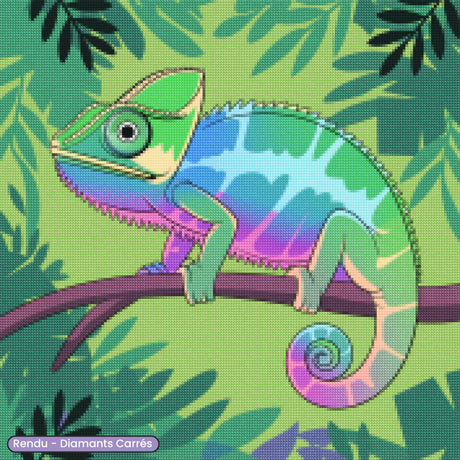 Broderie Diamant - Caméléon Furtif - Diamond Faction