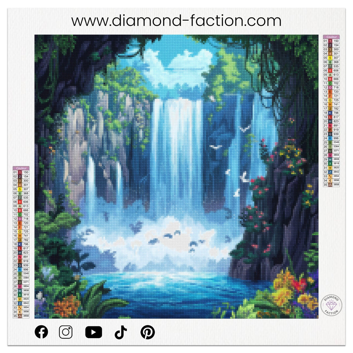 Broderie Diamant - Cascade Magique - Diamond Faction