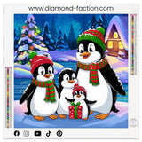 Broderie Diamant - Famille Pingouin - Diamond Faction