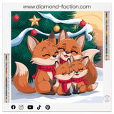 Broderie Diamant - Famille Renard Noël - Diamond Faction