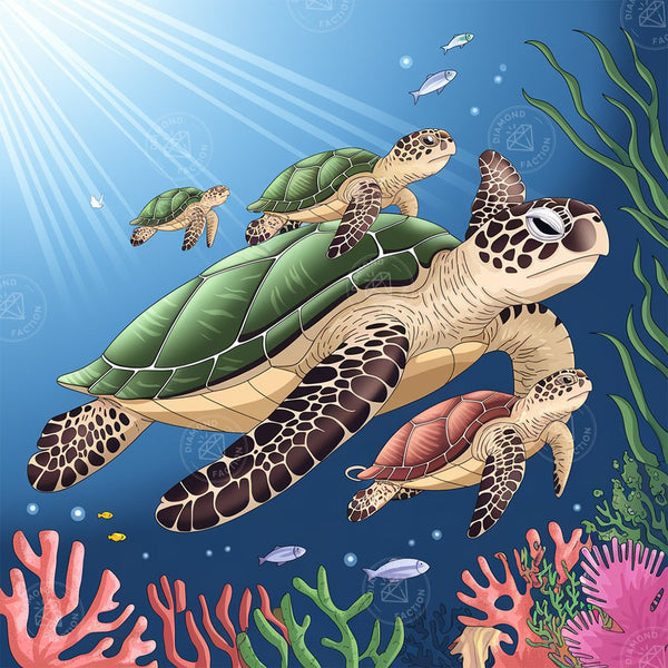 Kit Broderie Point De Croix Débutant - Motif Tortue Ou Vache - Inclut Fil, Toile, Aiguille, Instructions - Loisir Créatif Pour Adultes Et Enfants