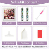 Broderie Diamant - Fleurs et bougies - Diamond Faction