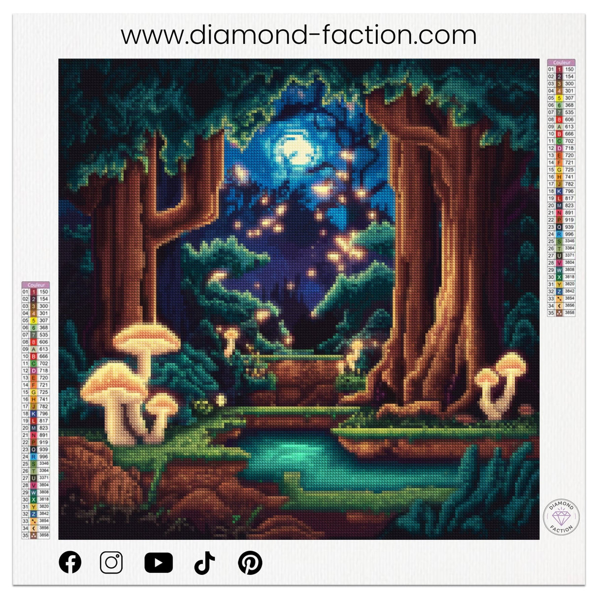 Broderie Diamant - Foret Enchantée Retro - Diamond Faction