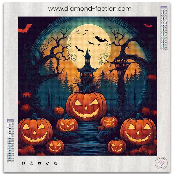 Broderie Diamant - Forêt Halloween - Diamond Faction