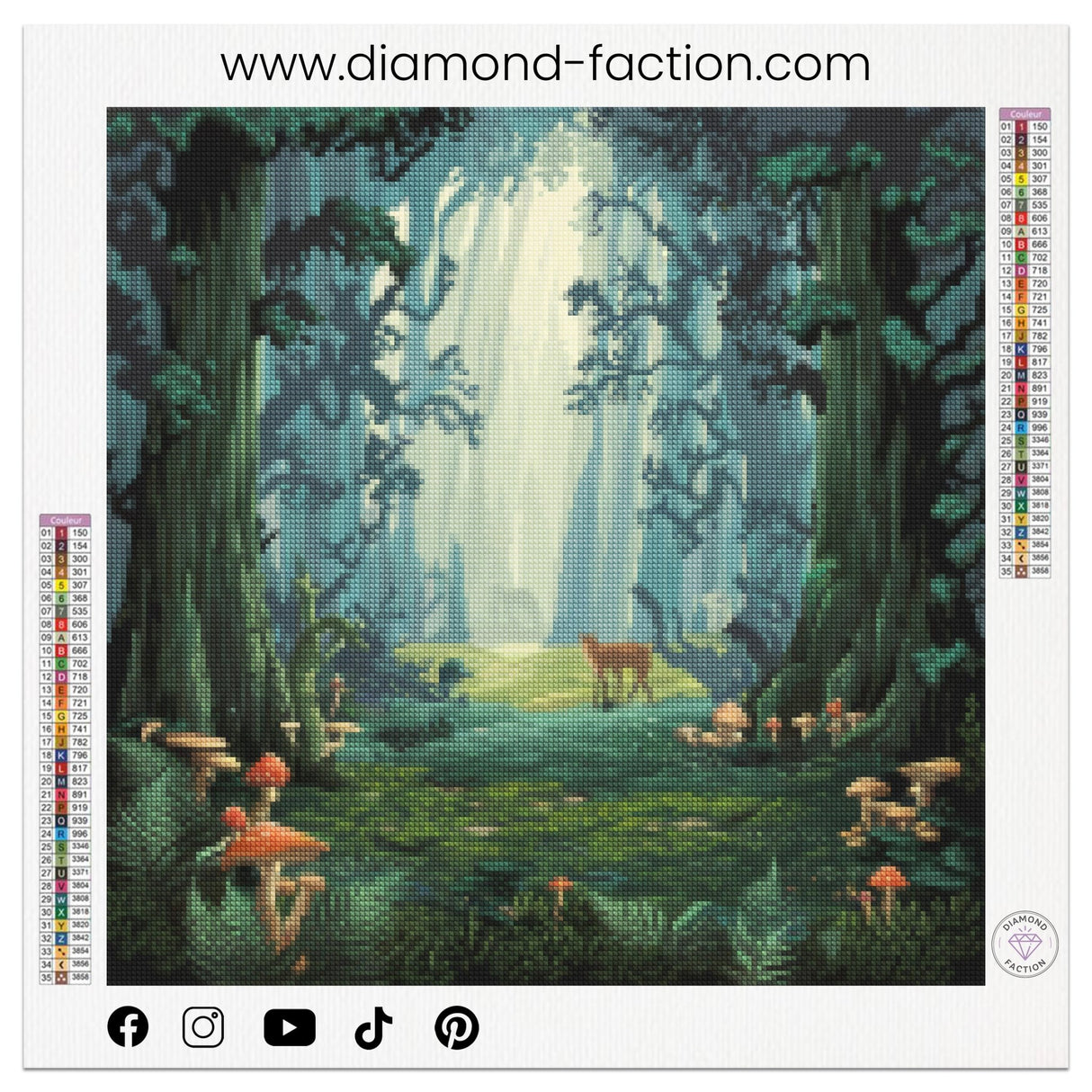 Broderie Diamant - Foret Magique Retro - Diamond Faction