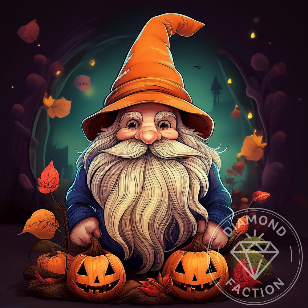 Broderie Diamant - Gnome Halloween - Diamond Faction