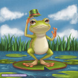 Broderie Diamant - Grenouille au Chapeau - Diamond Faction