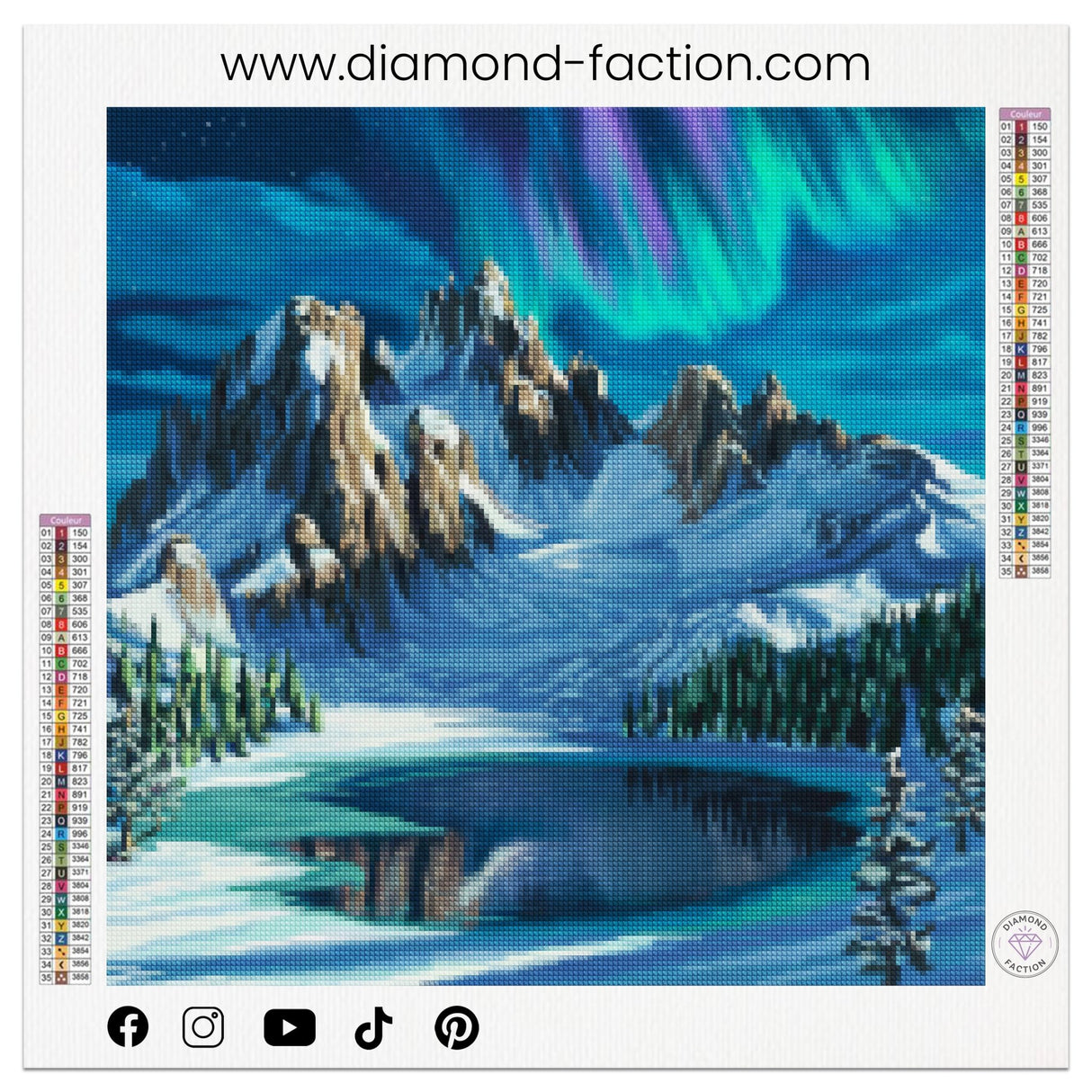 Broderie Diamant - Lac des neiges - Diamond Faction