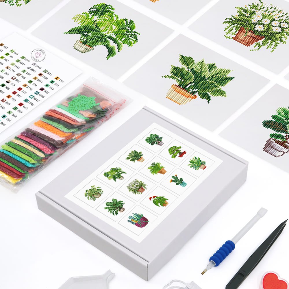 Broderie Diamant Mini - Plantes (Edition 2) - Diamond Faction