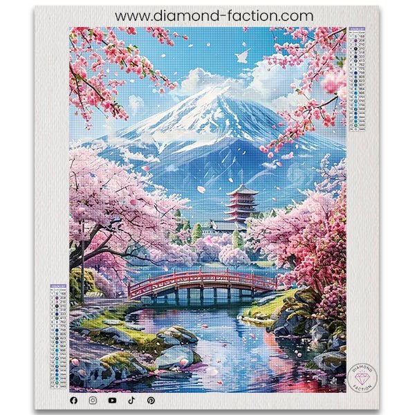 Broderie Diamant - Mont Fuji - Diamond Faction