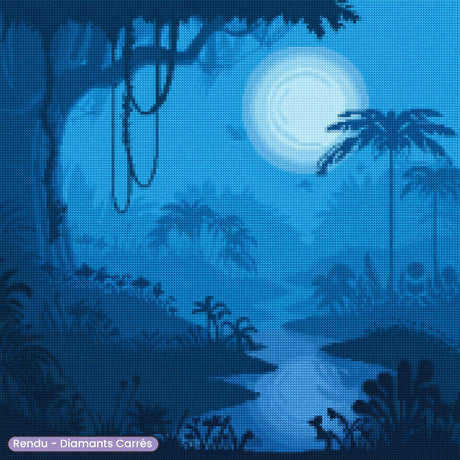 Broderie Diamant - Nuit Pixelisée - Diamond Faction